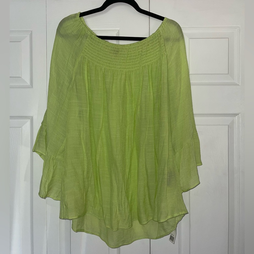 Zac & Rachel green blouse NWT
